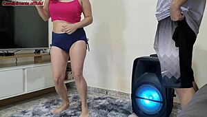 Obsessed With My Sexy Brazilian Stepdaughter Dancing, Craving Raw Action Without Protection
