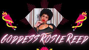 goddess rosie reed dominates slave with nipple clamps and obedience training in femdom pov