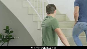 hot stepmoms swap nerdy stepsons for real milf action - momswitch