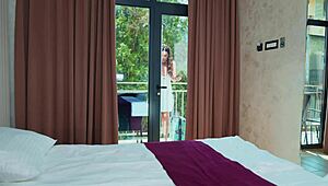 Sharing a Hotel Room With a Sexy Milf, What Happens Next?