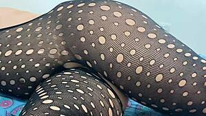 hey, why is stepmom showing off her gorgeous ass in tights while hubby’s away?