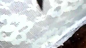 this housewife in black panties seduces me to taste her tight pussy, and i dive in for creampie fun!