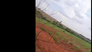 Damn! Cute brunette teen gets gangbanged hard in wild anal