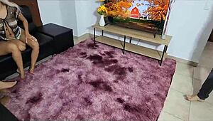 First time with a stepsister: double trouble with cum on tits