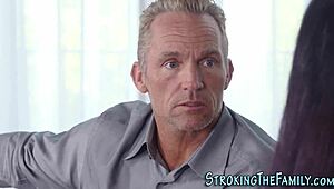 stepmom watches teen 18+ get banged and suck 😏