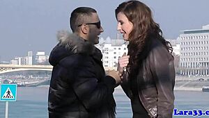 British cougar bent over for steamy doggystyle after a skilled blowjob.