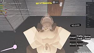 58 Roblox Whore Rides Cowgirl and Takes Anal