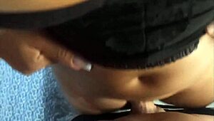 Masked wife grinding and getting creampied! 😜