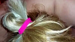 Intense blowjob on a big cock with ass in view.