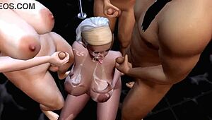 A SimZapper Primer Vol 3 Showcases Interracial Anime Group Action