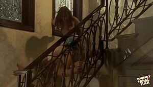 brunette in heels enjoys passionate anal sex 😘