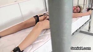 Unfaithful British Mature Lady Sonia Reveals Her Massive Tits for All to See in Fetish Display.