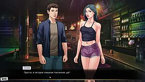 Hot and hardcore missionary sex in a hentai game