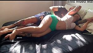 i'm fuckin this tatooed latina's big ass so hard, creampie her deeep.