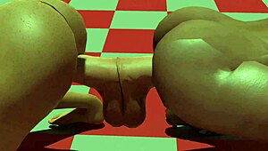 Lisa and her friend have fun with a dildo.