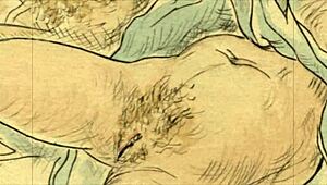 vintage hentai illustration turns erotic