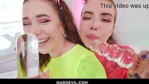 eden ivy goes wild with a gape, pushing limits in lingerie. her brunette charm shines through intense fisting and squirting.