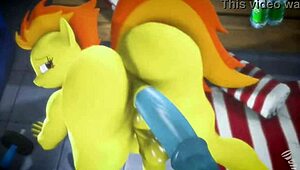Spitfire compilation from my little pony hentai