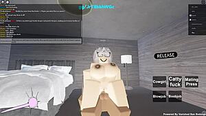 58 Roblox Whore Rides Cowgirl and Takes Anal