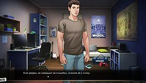 Hot and hardcore missionary sex in a hentai game
