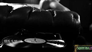 Glamorous milf finger-fucks young beauty to squirting climax