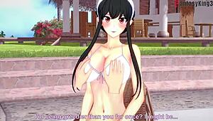 Yor forger bikini pool sex in free pov fantasy