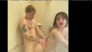 Megan Marx gets messy shower sex with rimjob