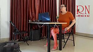 monday office vibes with employee teasing sans panties