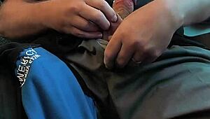 mycock4u2see says, jerking and cumming on the train