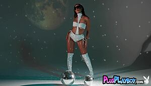 Look at Sisi Rose, that big-ass Latina MILF model posing in hot lingerie, showing off her tattooed tits and curves.