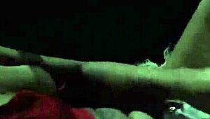 Hot Chick From Market Fucks Hidden In Car At Open Parking Lot