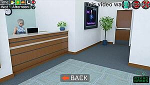 Beautiful women play roleplay and have a footjob and a hot masturbation scene in the game.