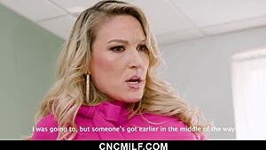 A free use MILF boss wants her employee to work hard and provides him with a sexual experience.