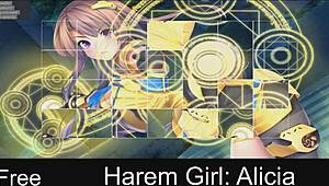 Harem girl Alicia explores her anime world