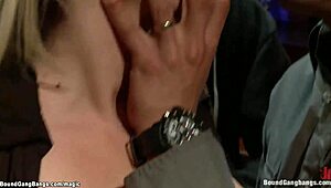 busty lawyer gets group fucked