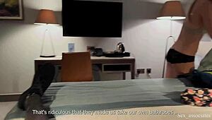 Sharing Bed with Stepmom Turns into Intense Anal Test in Hotel