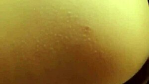 Close-up of wet pussy orgasm with big cock piercing