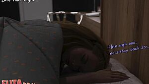 Futa3Dx - Futa Blonde Babe Grows Cock and Bangs Friends Hard