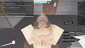 58 Roblox Whore Rides Cowgirl and Takes Anal