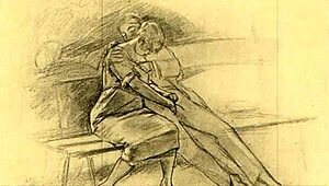 vintage hentai illustration turns erotic