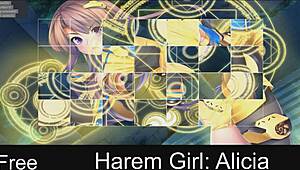 Harem girl Alicia explores her anime world