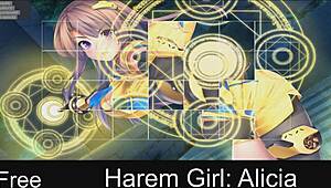 Harem girl Alicia explores her anime world