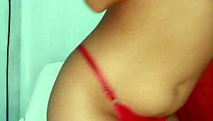 Petite sexy latina gives hot blowjob while massaging her small tits and ass!