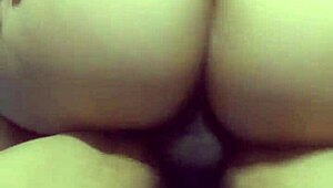 Wife sitting hard on the young friend's big cock, threesome fun!