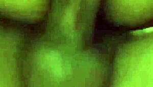 Close-up of wet pussy orgasm with big cock piercing