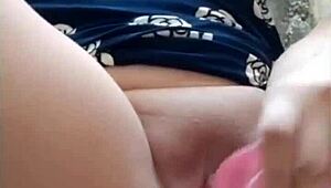 Birthday masturbation with a hot Filipino ex-wife