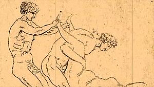 Vintage Erotic Illustration Of Anime Hentai Scenes!