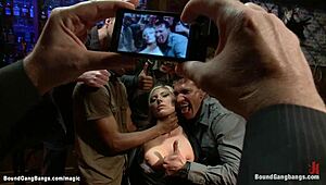 busty lawyer gets group fucked