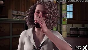 Treasureofnadia - Salesgirl Gets Ass Fucked Hard in Episode 77. Raw Action in Anime Style.