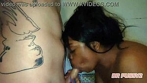 i deepthroat my lover's big cock in the bath, gagging on his huge ebony dick